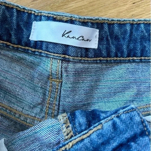 Kancan Ripped Jean Shorts - Picture 4 of 8